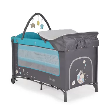 Moni Sleepy Lux 2 szintes utazóágy - Türkiz