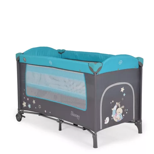 Moni Sleepy Lux 2 szintes utazóágy - Türkiz