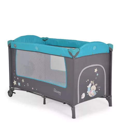 Moni Sleepy Lux 2 szintes utazóágy - Türkiz