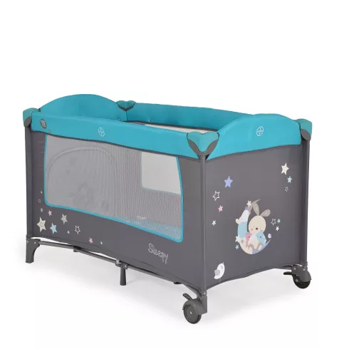 Moni Sleepy Lux 2 szintes utazóágy - Türkiz