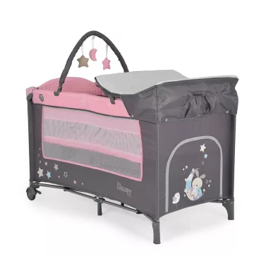 Moni Sleepy Lux 2 szintes utazóágy - Pink