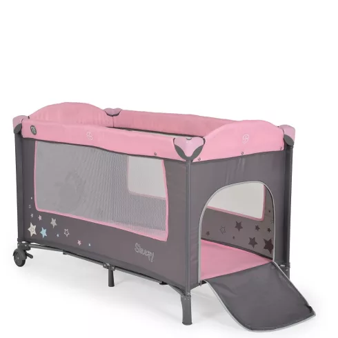 Moni Sleepy Lux 2 szintes utazóágy - Pink