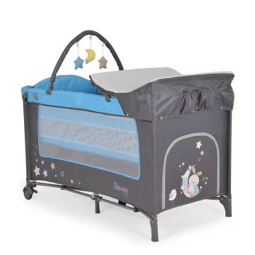 Moni Sleepy Lux 2 szintes utazóágy - Kék