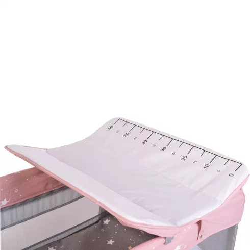 Cangaroo Once upon3 Emelhető Betétes Utazóágy - Pink