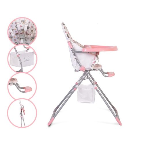 Moni Scaut Etetőszék - Rózsaszín