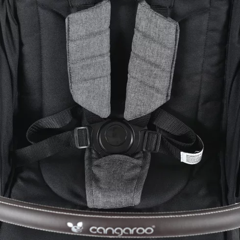 Cangaroo Easy Fold Sportbabakocsi 22 kg-ig - Black