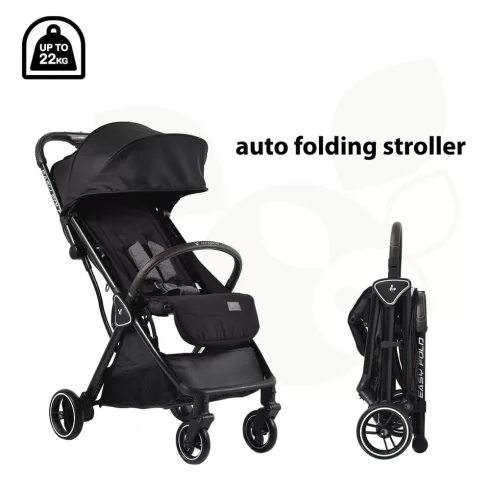 Cangaroo Easy Fold Sportbabakocsi 22 kg-ig - Black
