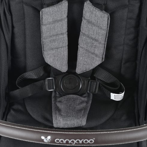 Cangaroo Easy Fold Sportbabakocsi 22 kg-ig - Black/Gold Limited Edition