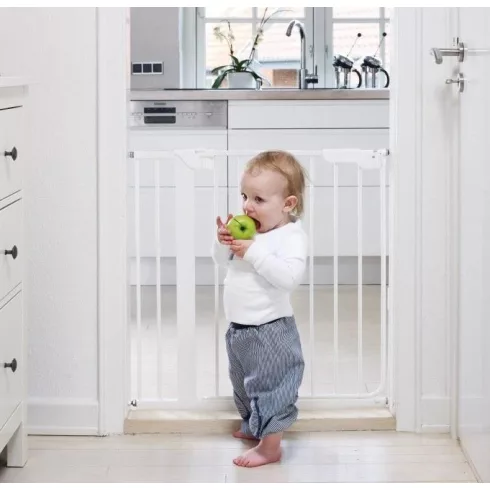 BabyDan Danamic Biztonsági Ajtórács, fúrás nélküli – 74–80 cm - Fehér