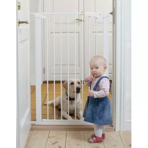 BabyDan Premier PET GATE Magas Ajtórács – 73–80 cm - Fehér