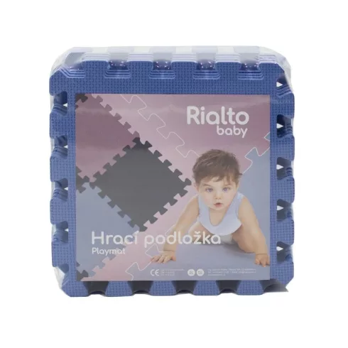 Rialto Baby Puzzle habszivacs játszószőnyeg 90x90 cm - Blue