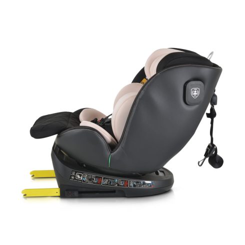 Cangaroo Castor I-Size Isofix Autósülés 40-150 cm - Fekete/Rózsaszín