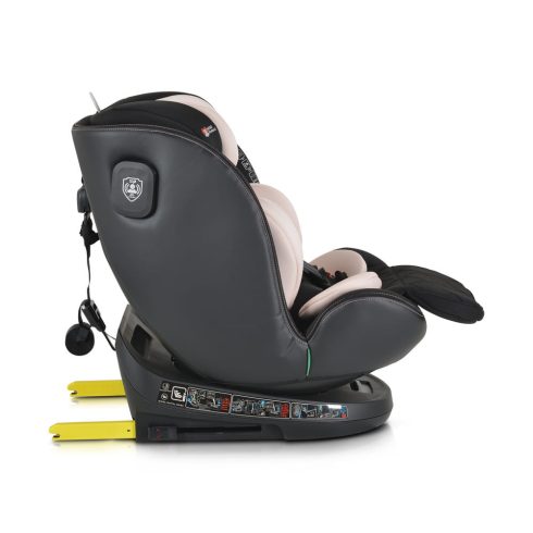Cangaroo Castor I-Size Isofix Autósülés 40-150 cm - Fekete/Rózsaszín