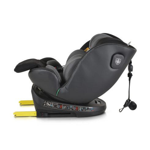Cangaroo Castor I-Size Isofix Autósülés 40-150 cm - Fekete/Szürke