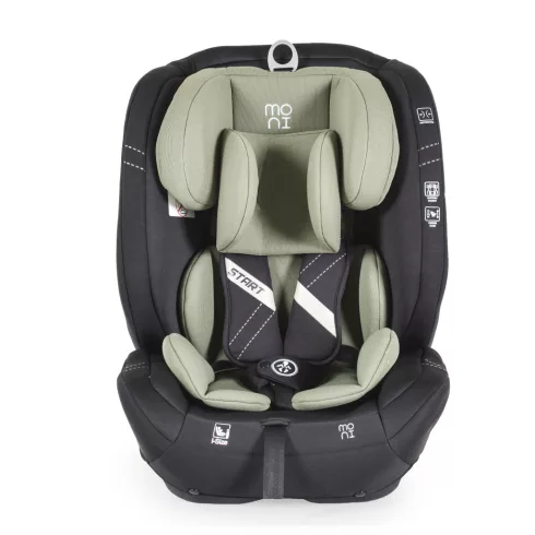 Moni Start I-Size gyerekülés 76-150 cm ajándék takaróval - Zöld