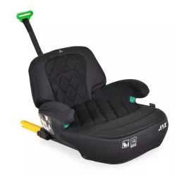   MONI JAX autós ülésmagasító háttámlával 125-150cm ISOFIX - FEKETE