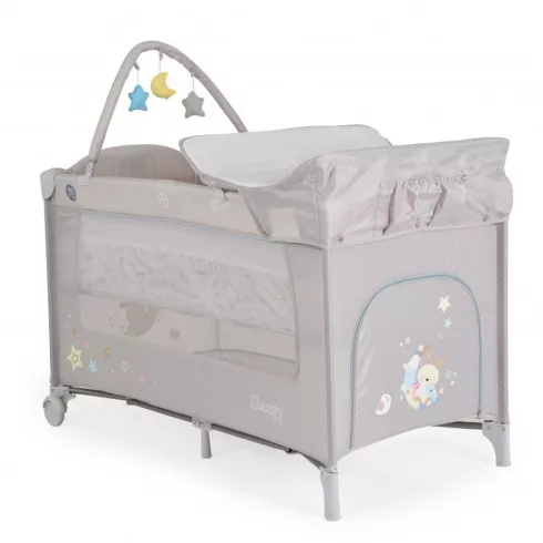 Moni Sleepy Lux 2 szintes utazóágy - Szürke