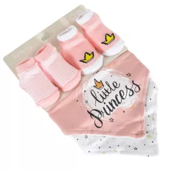 Cangaroo TUMMY zokni+nyálkendő szett 2+2db PINK