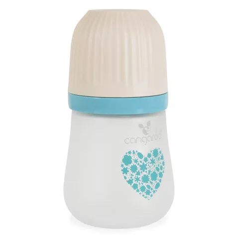AMORI üveg cumisüveg széles szájú 180ml anticolic KÉK