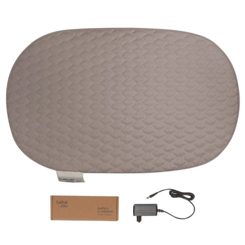 Bébé-Jou Fűthető Hullám Steppelt Pelenkázólap -  Quilted Waves - Chalk Brown