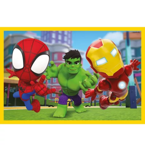 Clementoni Marvel Póki és Barátai kockakirakó 6db