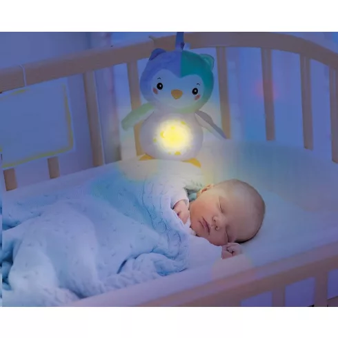 Clementoni Baby Zenélő plüss bagoly éjjeli fénnyel
