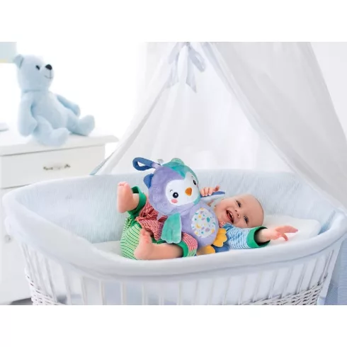 Clementoni Baby Zenélő plüss bagoly éjjeli fénnyel