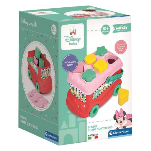 Clementoni Minnie egér formaválogató busz 14933
