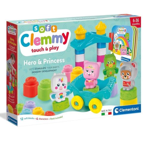 Clementoni Hero és Princess puha építőkockák fejlesztőjáték