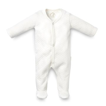   Kenguru Gold Hosszú Ujjú Steppelt Rugdalozó Elöl Patentos Ecrü - 62