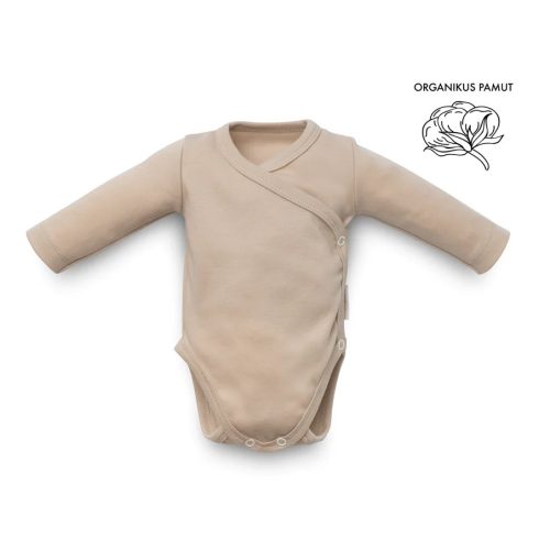 Kenguru Gold Réklis Hosszú ujjú body Mogyoró - 56/62