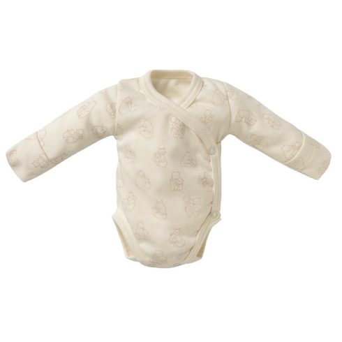 Kenguru Gold Réklis body hosszú ujjú Róka - Ecrü Állat mintás - 56/62