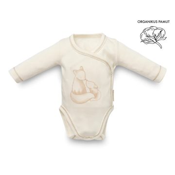   Kenguru Gold Réklis body hosszú ujjú Róka - Ecrü - 56/62