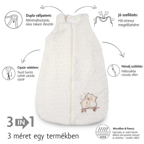 Kenguru Gold Microfiber bélelt hálózsák 3in1 Róka - 4-8 hó (2Tog)