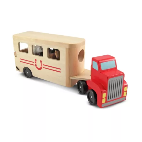 Melissa & Doug Fa járművek - Lószállító 