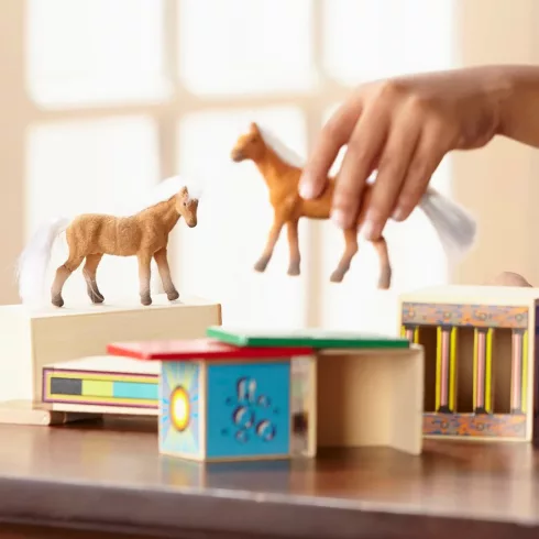 Melissa & Doug Fa járművek - Lószállító 