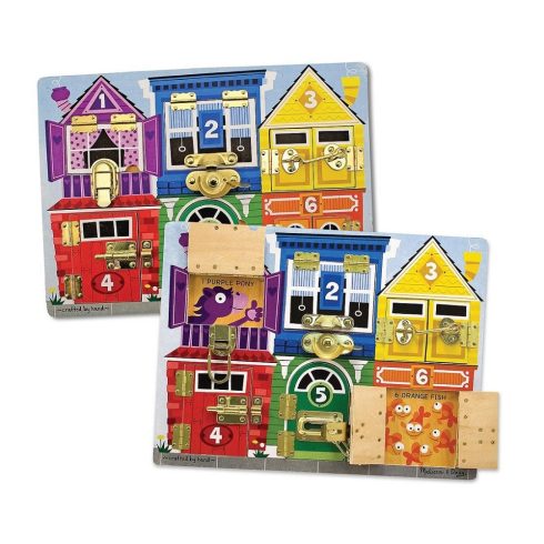 Melissa & Doug Készségfejlesztő játék - Zárak és reteszek