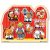 Melissa & Doug Fa készségfejlesztő játék, Puzzle fogantyúval, farm