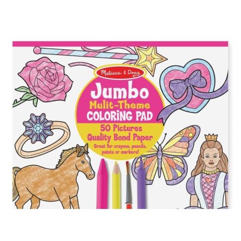 Melissa & Doug Kreatív játék, Jumbo színező, pink