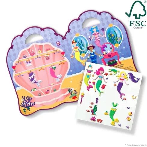 Melissa & Doug Pufi matrica készlet - Hableány