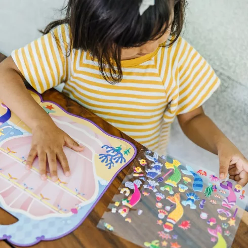 Melissa & Doug Pufi matrica készlet - Hableány