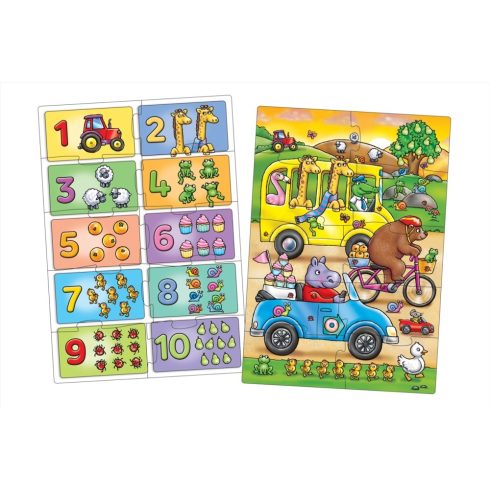 Orchard Toys Keress és találj... Számok puzzle, 2x10 db-os