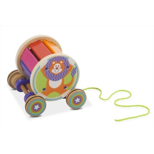 Melissa & Doug Bébi és tipegő fajátékok - Húzható xylophone