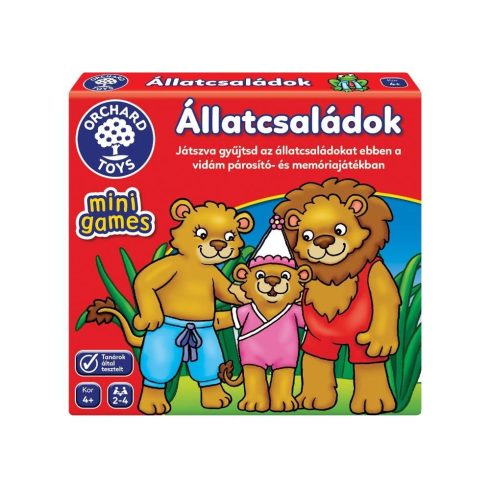 ORCHARD TOYS MINI JÁTÉK - ÁLLATCSALÁDOK