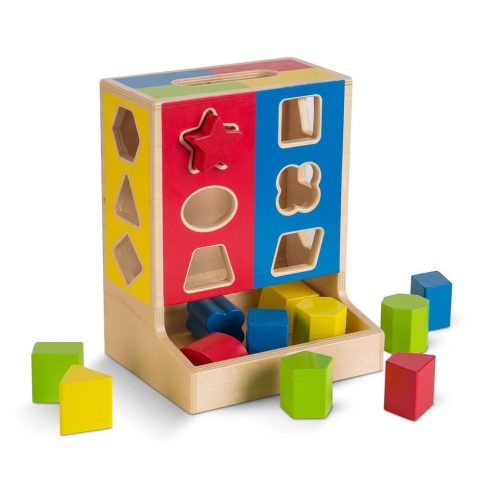 MELISSA & DOUG SZÍNES FA FORMARENDEZŐ KÉSZSÉGFEJLESZTŐ JÁTÉK