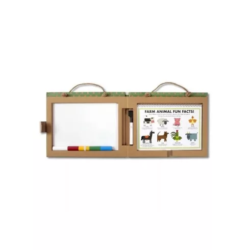 Melissa & Doug Kreatív játék, Letörölhető rajzoló és mágneses játékkészlet - Farm