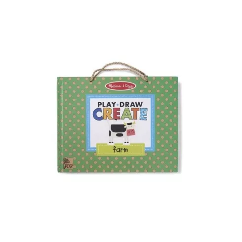 Melissa & Doug Kreatív játék, Letörölhető rajzoló és mágneses játékkészlet - Farm