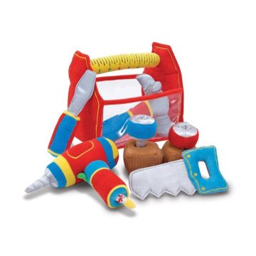   Melissa & Doug BÉBI ÉS TIPEGŐ JÁTÉKOK, PUHA SZERSZÁMOS DOBOZ