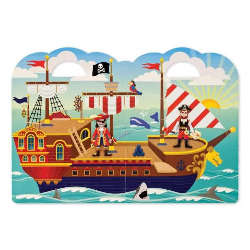 Melissa & Doug KREATÍV JÁTÉK, PUFI MATRICA KÉSZLET, KALÓZOK