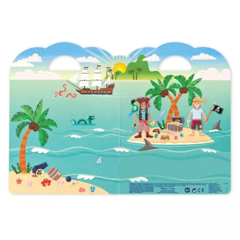 Melissa & Doug KREATÍV JÁTÉK, PUFI MATRICA KÉSZLET, KALÓZOK